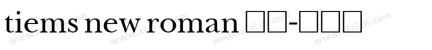 tiems new roman 斜体字体转换
